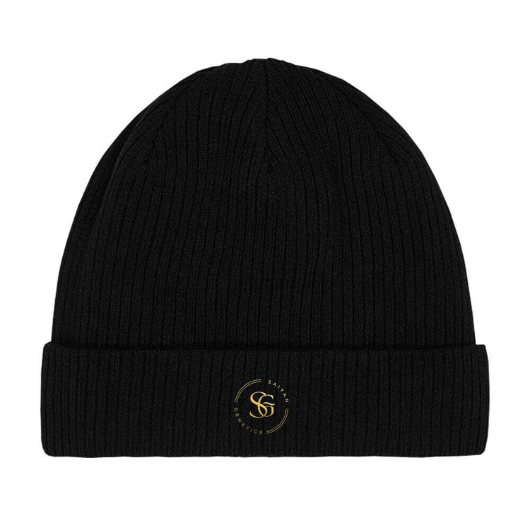 Stylish Saiyan Genetics Beanie made of soft wool for warmth and comfort, perfect for all seasons and outfits