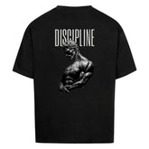 Saiyan Genetics Oversized Shirt Disciplin black cotton fitness T-shirt with oversized fit and modern design