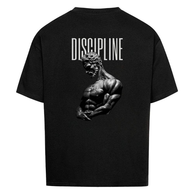 Saiyan Genetics Oversized Shirt Disciplin black cotton fitness T-shirt with oversized fit and modern design