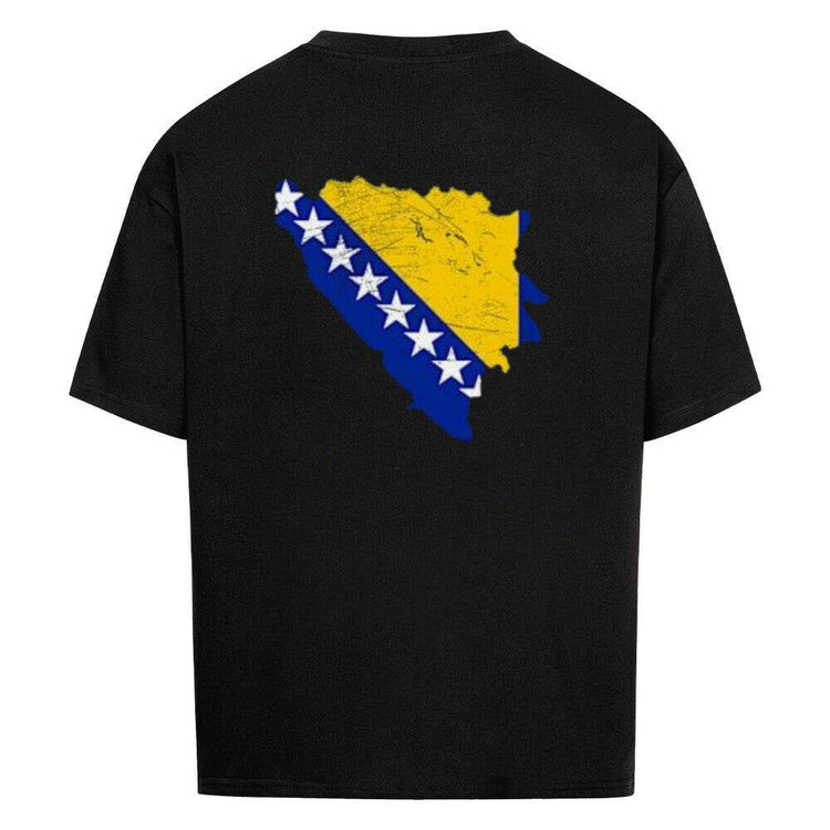 Oversized Saiyan Genetics Bosnia shirt with bold print in high-quality cotton blend