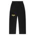 Black Saiyan Apparel Oversized Sweatpants with elastic waistband and side pockets