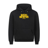 Black Saiyan Genetics premium hoodie with graphic print and hood