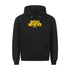 Black Saiyan Genetics premium hoodie with graphic print and hood