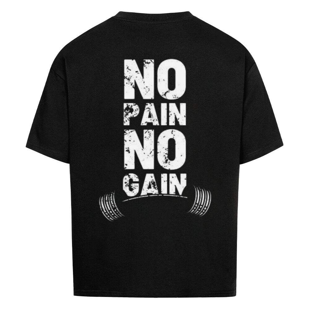 Saiyan Apparel No Pain oversized cotton shirt with bold graphic design and relaxed fit