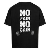 Saiyan Apparel No Pain oversized cotton shirt with bold graphic design and relaxed fit