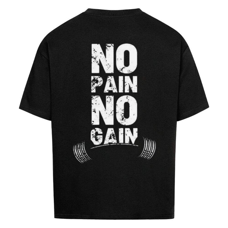 Saiyan Apparel No Pain oversized cotton shirt with bold graphic design and relaxed fit