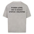Oversized Saiyan Apparel Power Level shirt with bold graphic and comfortable cotton fabric