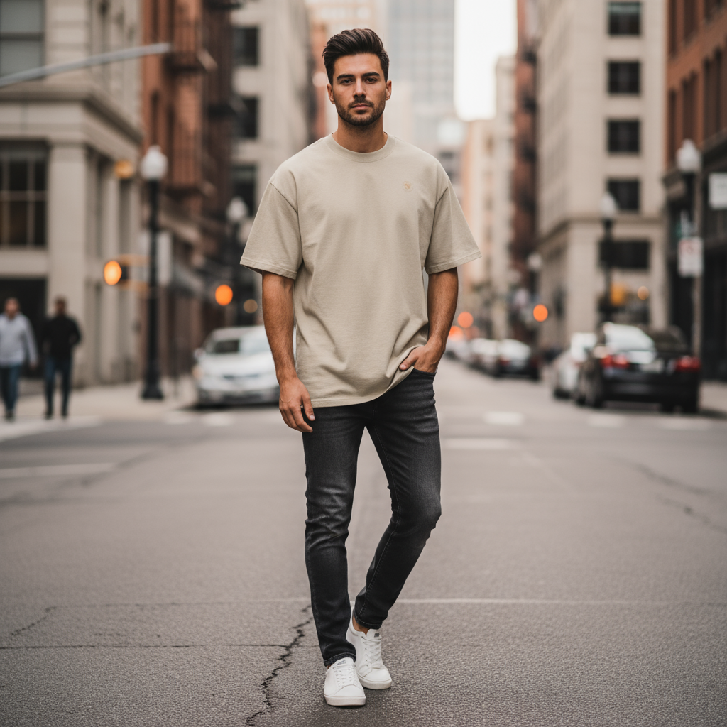 Saiyan Genetics Oversized T-Shirt – Detailansicht Saiyan Print Design