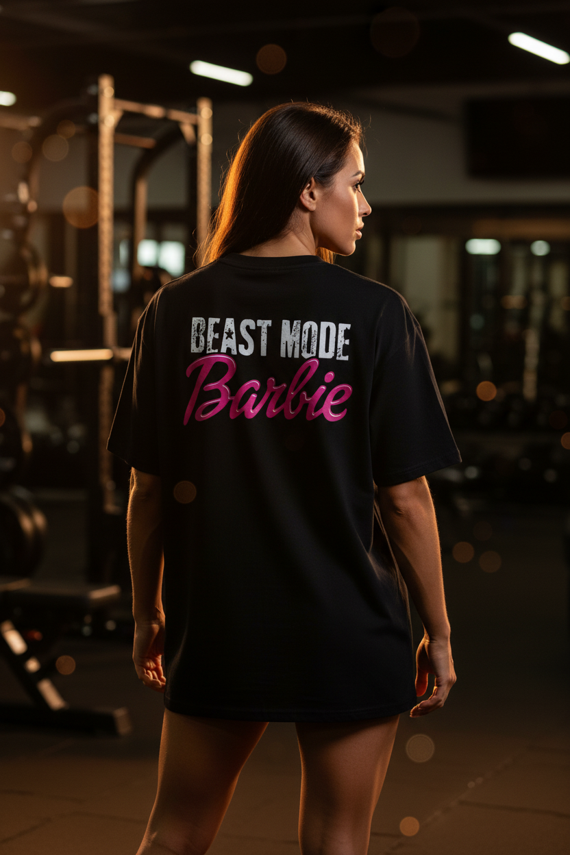 Beast Mode Barbie Black Back