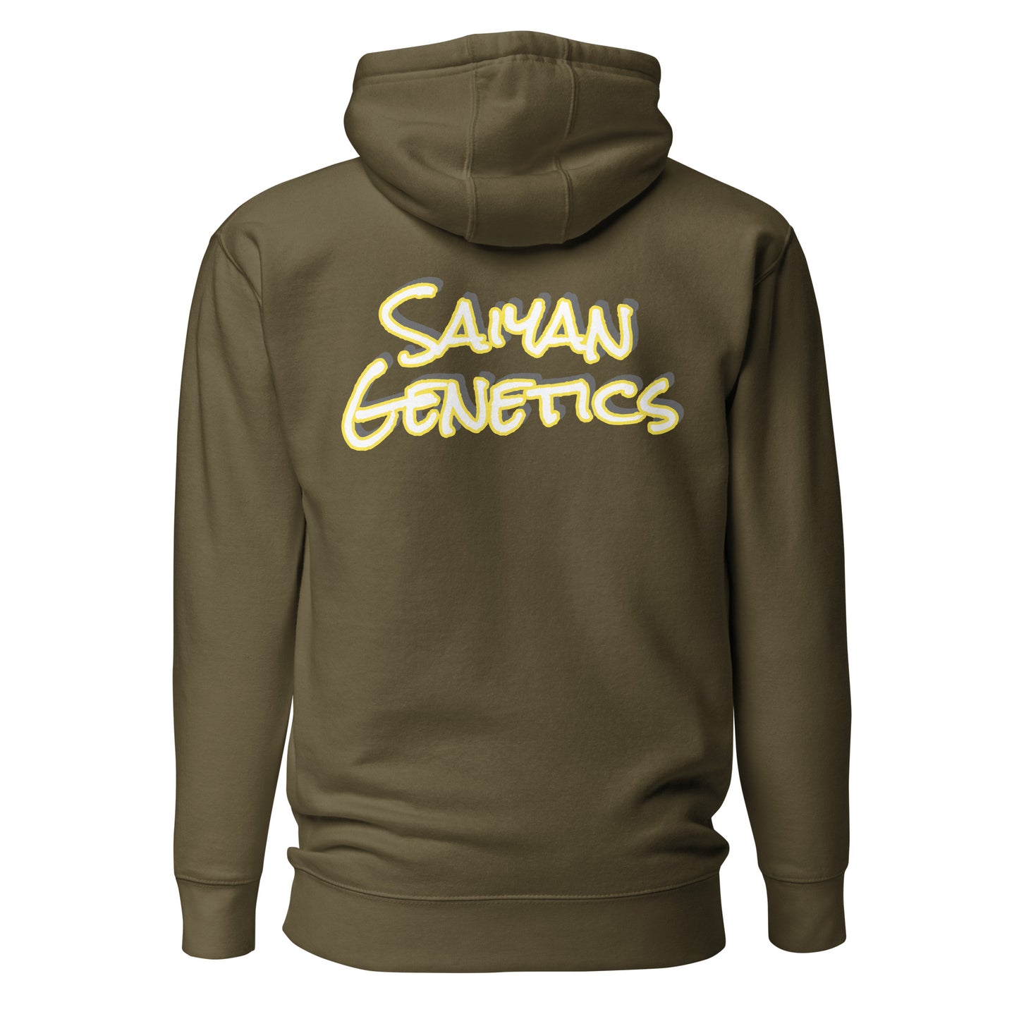 Baumwolle Hoodie Herren Cotton Blend - Rückansicht - Saiyan Genetics