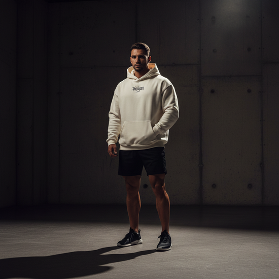 Focus Hoodie Cream Vorne