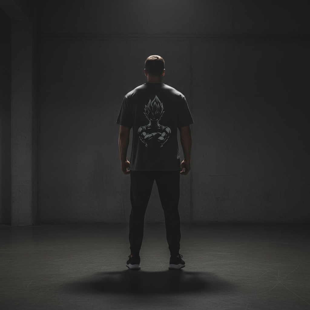 Genetic Tee Charcoal Hinten