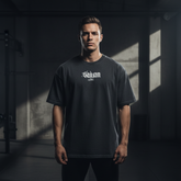 Genetic Tee Charcoal Vorne