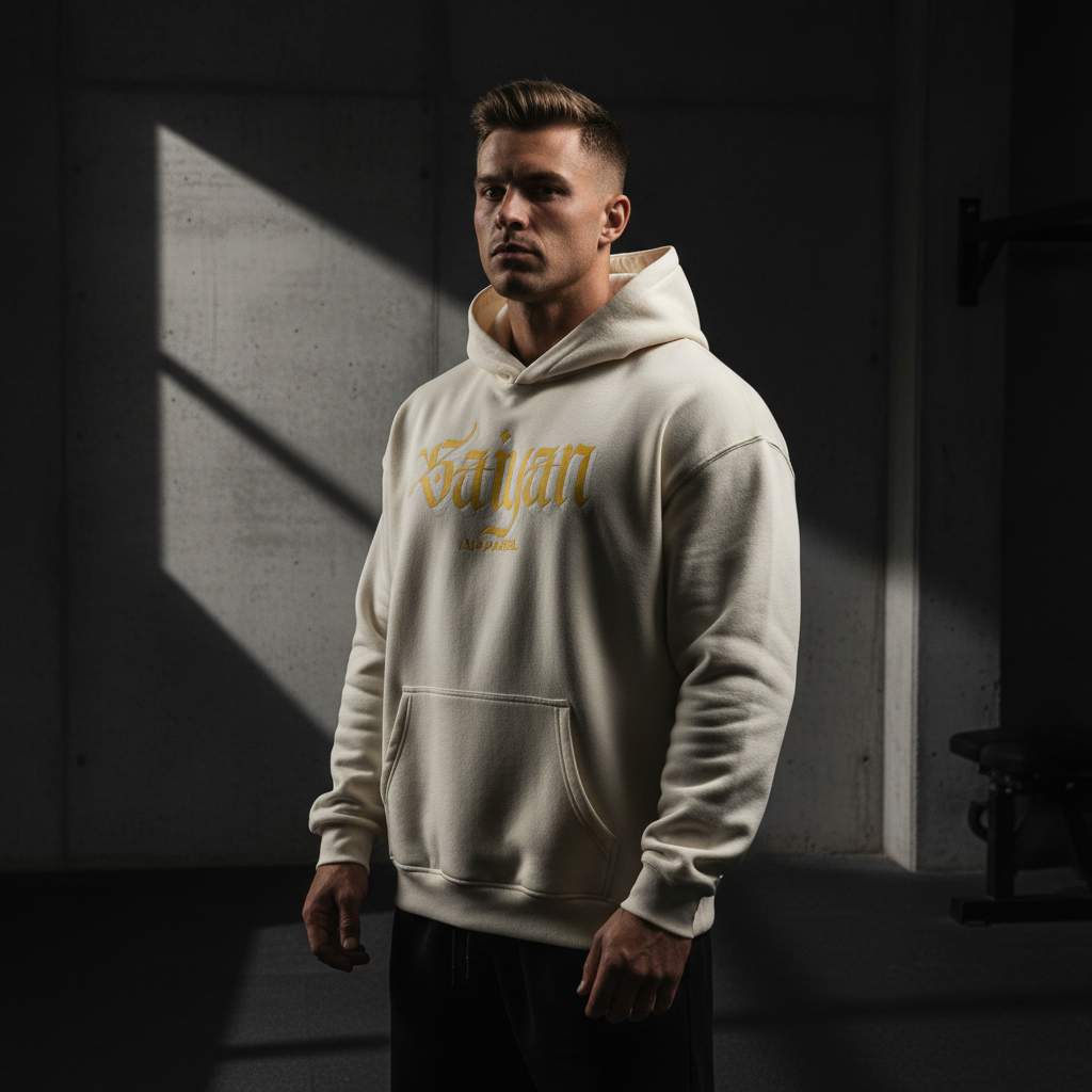 Hoodie Cream Vorne