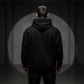 Hoodie Schwarz Hinten Clean