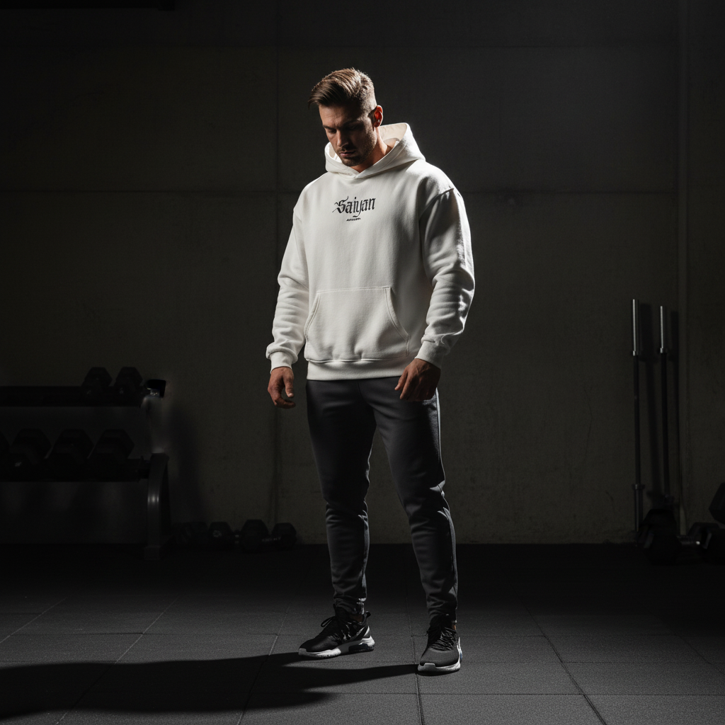 Hoodie Weiß Vorne