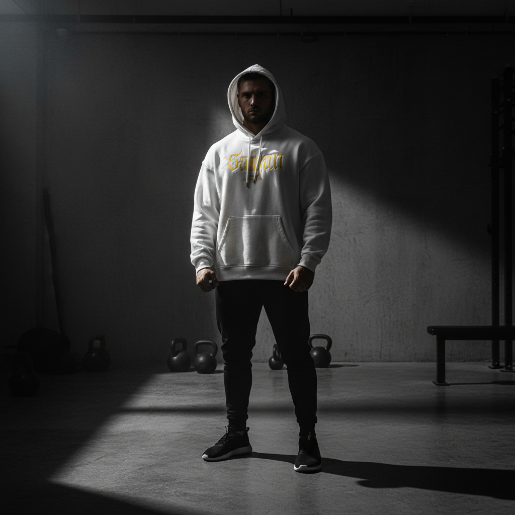 Hoodie Weiß Vorne
