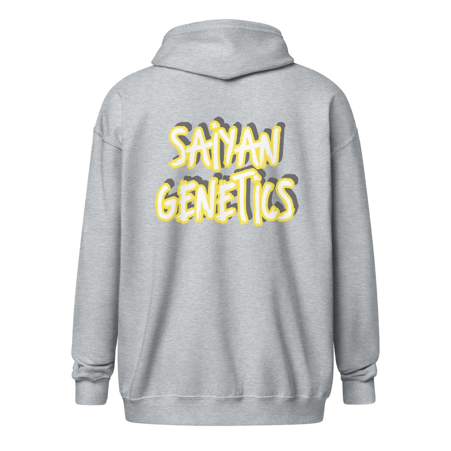 Zip Hoodie Heavy Blend Sport Grey - Rückansicht - Saiyan Genetics